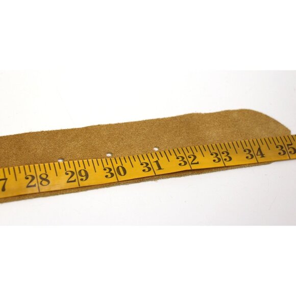 Banana Republic BEIGE REAL LEATHER SUEDE 2"Wd CASUAL DRESS WOMEN'S BELT Sz S(A70 - Picture 10 of 12